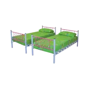 سرير معدن دور واحد مواسير