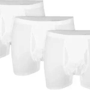 🩳 شورت أبيض دايس رجالي – عبوة 3 قطع